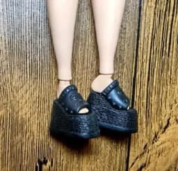 High heels Doll flat feet shoes white boots gifts accessories for your 1/6 Barb dolls TpQ88