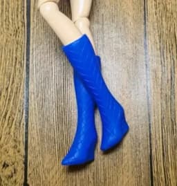 High heels Doll flat feet shoes white boots gifts accessories for your 1/6 Barb dolls TpQ88
