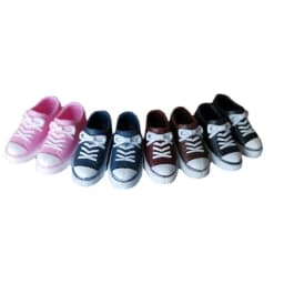 Mini 30cm Doll Sneakers Round Toe Solid Color 1/6 Doll Shoes Cute Sneakers PVC Doll Casual Shoes 2cm Fit for Foot Length 2cm