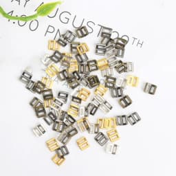 20/40pcs 3mm Dolls Clothes Buckles Handmade DIY Mini Tri-glide Belt Buckle Doll Bags Sewing Adjustable Buttons Shoes Accessories