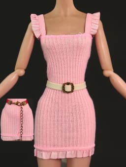 RUHERW 2026 Spring New High Quality Doll Belt Fashion Leather Waistband for 11.5-inch Female Doll 1/6 Doll Accessories