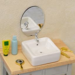 Mini Simulation Dollhouse Miniature Bathtub Washbasin Mini Furniture Photography Props Toy 1/12 Scale Doll Accessories