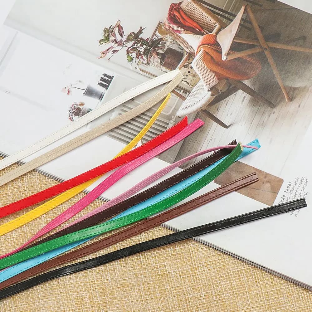 11 colors Length 50cm DIY Width 3/5mm Clothes Accessories Doll Waist Belts Handmade Belt Material Kids Educational Toys