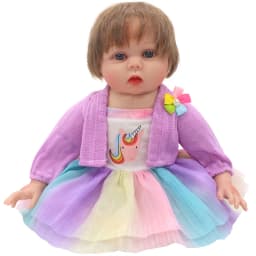 55cm Baby Doll Clothes Jumpsuit  22" Reborn Dolls Lace Dress Hat Children Gift Toys Outfit