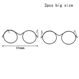 Cute Round Glasses Frame Dolls Fashion Retro Lensless Eyewear Mini Toy Eyeglasses Doll Glasses Doll Dressing Accessories