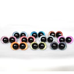 20pcs Round Eccentric-Pupil Cartoon glitter toy safety eyes doll pupil eyes with washer for c