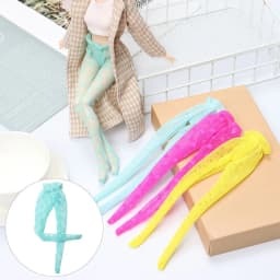Love Heart Pattern Doll Silk Stockings Toy Dress Up Game Elestic Legging Colorful PanPant Hose Fit 1/6 Scale Dolls Accessories