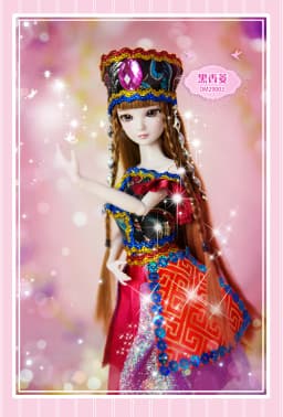 14 jointed very beautiful 29cm 11'' BJD Doll dolls Princess Hair + Makeup + Cloth +shoes pullip