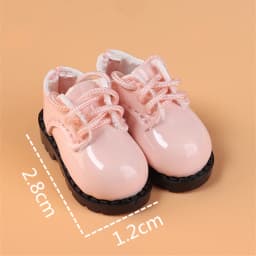 DBS Shoes for Blyth Doll Icy Joint Doll Leather Shoes 2.8cm*1.2cm