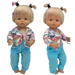 43cm Doll Clothes Coat Nenuco Ropa Y Su Hermanita 17 Inch Baby Dolls Jacket Children Girl Birthday Gifts