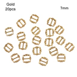 20PCS Mini Buckles For Doll Toys 3.5mm/7mm DIY Doll Shoes Clothes Sewing Accessories Ultra-small Pattern Belt Buttons Buckles