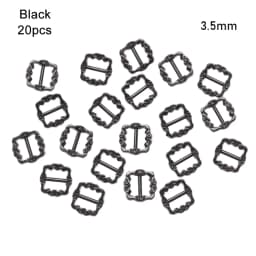 20PCS Mini Buckles For Doll Toys 3.5mm/7mm DIY Doll Shoes Clothes Sewing Accessories Ultra-small Pattern Belt Buttons Buckles