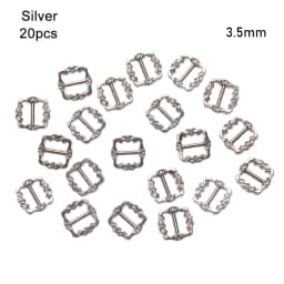 20PCS Mini Buckles For Doll Toys 3.5mm/7mm DIY Doll Shoes Clothes Sewing Accessories Ultra-small Pattern Belt Buttons Buckles