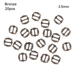 20PCS Mini Buckles For Doll Toys 3.5mm/7mm DIY Doll Shoes Clothes Sewing Accessories Ultra-small Pattern Belt Buttons Buckles