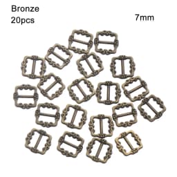 20PCS Mini Buckles For Doll Toys 3.5mm/7mm DIY Doll Shoes Clothes Sewing Accessories Ultra-small Pattern Belt Buttons Buckles