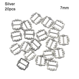 20PCS Mini Buckles For Doll Toys 3.5mm/7mm DIY Doll Shoes Clothes Sewing Accessories Ultra-small Pattern Belt Buttons Buckles