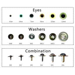 Doll Accessories Teddy Bear Toy Eyes Plastic Washers Safety Amigurumi Stuffed Animal Plastic Eyes For Crochet Dolls Passed EN71