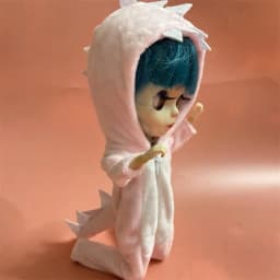 New cute dinosaur jumpsuit blyth clothes suitable for 30cm doll ob24 1/6 doll accessories