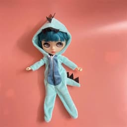 New cute dinosaur jumpsuit blyth clothes suitable for 30cm doll ob24 1/6 doll accessories