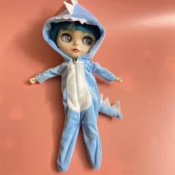 New cute dinosaur jumpsuit blyth clothes suitable for 30cm doll ob24 1/6 doll accessories