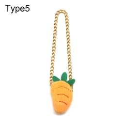 20CM Animal Panda Carrot Miniature Crossbody Messenger Bag Doll Bags Cartoon Dolls Accessories Changing Dressing Game Toys