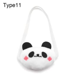 20CM Animal Panda Carrot Miniature Crossbody Messenger Bag Doll Bags Cartoon Dolls Accessories Changing Dressing Game Toys