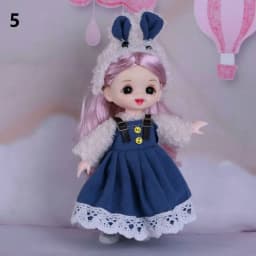 1 Set Fashion Doll Clothes Animal Doll Suit Beautiful Outfit For 16~17 cm Doll Wear Dolls Accessories