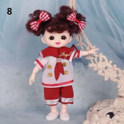 1 Set Fashion Doll Clothes Animal Doll Suit Beautiful Outfit For 16~17 cm Doll Wear Dolls Accessories