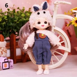 1 Set Fashion Doll Clothes Animal Doll Suit Beautiful Outfit For 16~17 cm Doll Wear Dolls Accessories