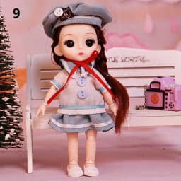 1 Set Fashion Doll Clothes Animal Doll Suit Beautiful Outfit For 16~17 cm Doll Wear Dolls Accessories
