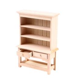 1Pcs Dollhouse Miniature furniture Bookcase Display Shelf Modern Style Wood Bookcase Doll House Toys
