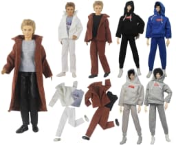 1 Set Doll Clothes Corduroy Outfit for 12 inch Ken Doll Many Style for Choice