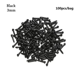 100Pcs Oval Safety Eyes Nose For Crochet Toys Stuffed Animals Plush Toys Teddy Bear Eyes Noses Accessories 3mm/4mm/5mm/6mm