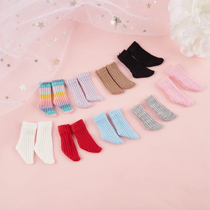 Candy Colors Doll's Shorts Socks for blyth azone OB11 Barbies Doll Socks Clothes accessories for 1/6 1/12 dolls