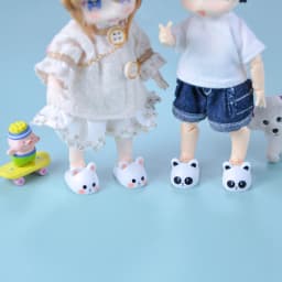 Ob11 Dolls Slippers Pvc Shoes Doll Cartoon Cute Doll Boots Ob11 Doll Shoes With Magnet Doll Accessories For Molly, Gsc, Ufdolls