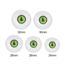 1Pair Glass Eyes Safety Animal Eyeball For BJD Multicolor Doll Making Crafts DIY Toy Accessories 24/26/28/30/32mm