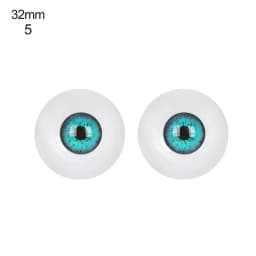 1Pair Glass Eyes Safety Animal Eyeball For BJD Multicolor Doll Making Crafts DIY Toy Accessories 24/26/28/30/32mm