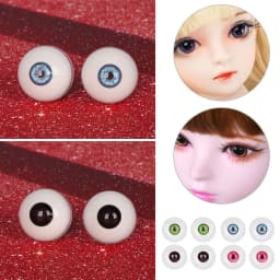 1Pair Glass Eyes Safety Animal Eyeball For BJD Multicolor Doll Making Crafts DIY Toy Accessories 24/26/28/30/32mm