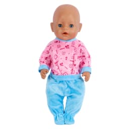 Baby New Born Fit 17 inch 43cm Doll Clothes Accessories Doll Outfits Jumpsuits Rompers Suit For Baby Birthday Gift