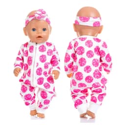 2023 New Pajamas Fit For 17Inches Baby Doll 43cm Born Babies Doll Clothes