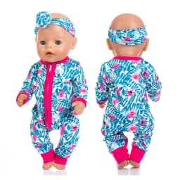 2023 New Pajamas Fit For 17Inches Baby Doll 43cm Born Babies Doll Clothes