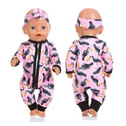2023 New Pajamas Fit For 17Inches Baby Doll 43cm Born Babies Doll Clothes
