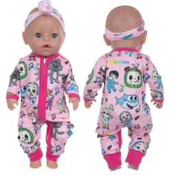 2023 New Pajamas Fit For 17Inches Baby Doll 43cm Born Babies Doll Clothes