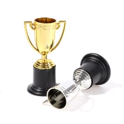 Mini Trophy Gold And Silver Football Cup Trophy Sports Event Birthday Party Children's Party Stuffed Gift