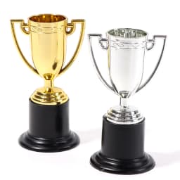 Mini Trophy Gold And Silver Football Cup Trophy Sports Event Birthday Party Children's Party Stuffed Gift
