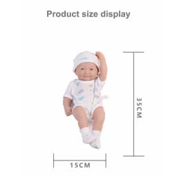 35cm Reborn Doll Cute Vinyl Reborn Dolls For 13.78inch Cute Doll Full Body Soft Vinyl Dolls Reborn Toys Gifts To Women