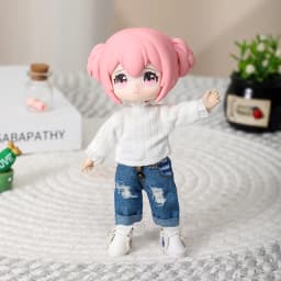 HOUZIWA OB11 Doll Clothes Trouser 1/12 BJD Doll Pant Jean