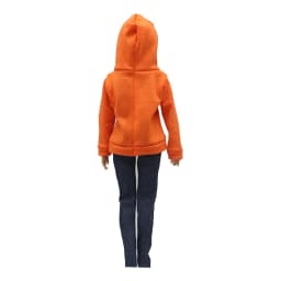 New 30cm 1/6 Doll Jeans Shorts Long Sleeves Simple and Loose Hoodie Set Daily Wear Clothes for Barbies Doll Accessories