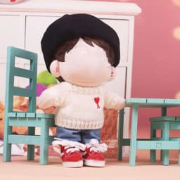 20cm Doll Fashion Knitted Coat Clothes Outfits Winter Warm Sweater Tops Doll Socks for Idol Dolls Cardigans Accessories
