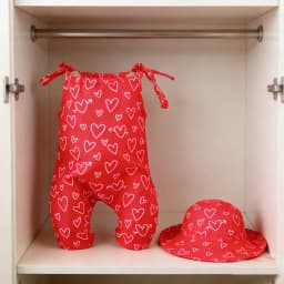 Red Color Summer Style One-piece Garment+Hat Doll Clothes Set Suit For 18 Inch American&43cm Baby New Born.OG Girl Dolls Toy